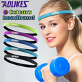 Non-Slip Sports Elastic Headband for Women, Yoga and Running - Yellow - view 2