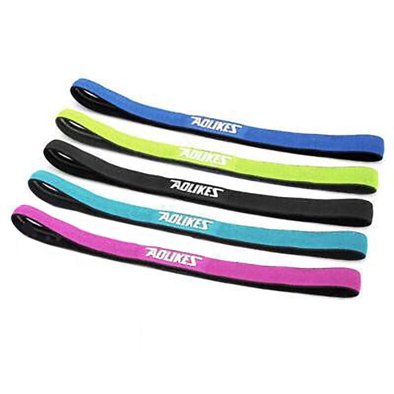 Non-Slip Sports Elastic Headband for Women, Yoga and Running - Yellow - view 3
