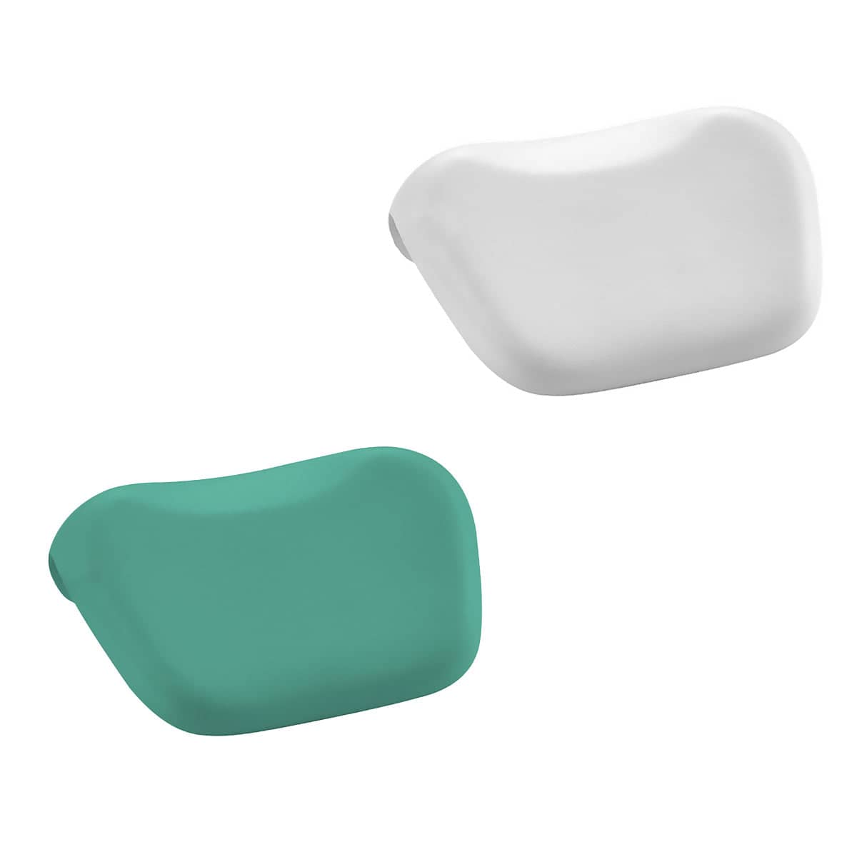 Non-Slip Waterproof Bathtub Pillow with Polyurethane Neck Support - White - view 3