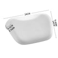 Non-Slip Waterproof Bathtub Pillow with Polyurethane Neck Support - White - view 4