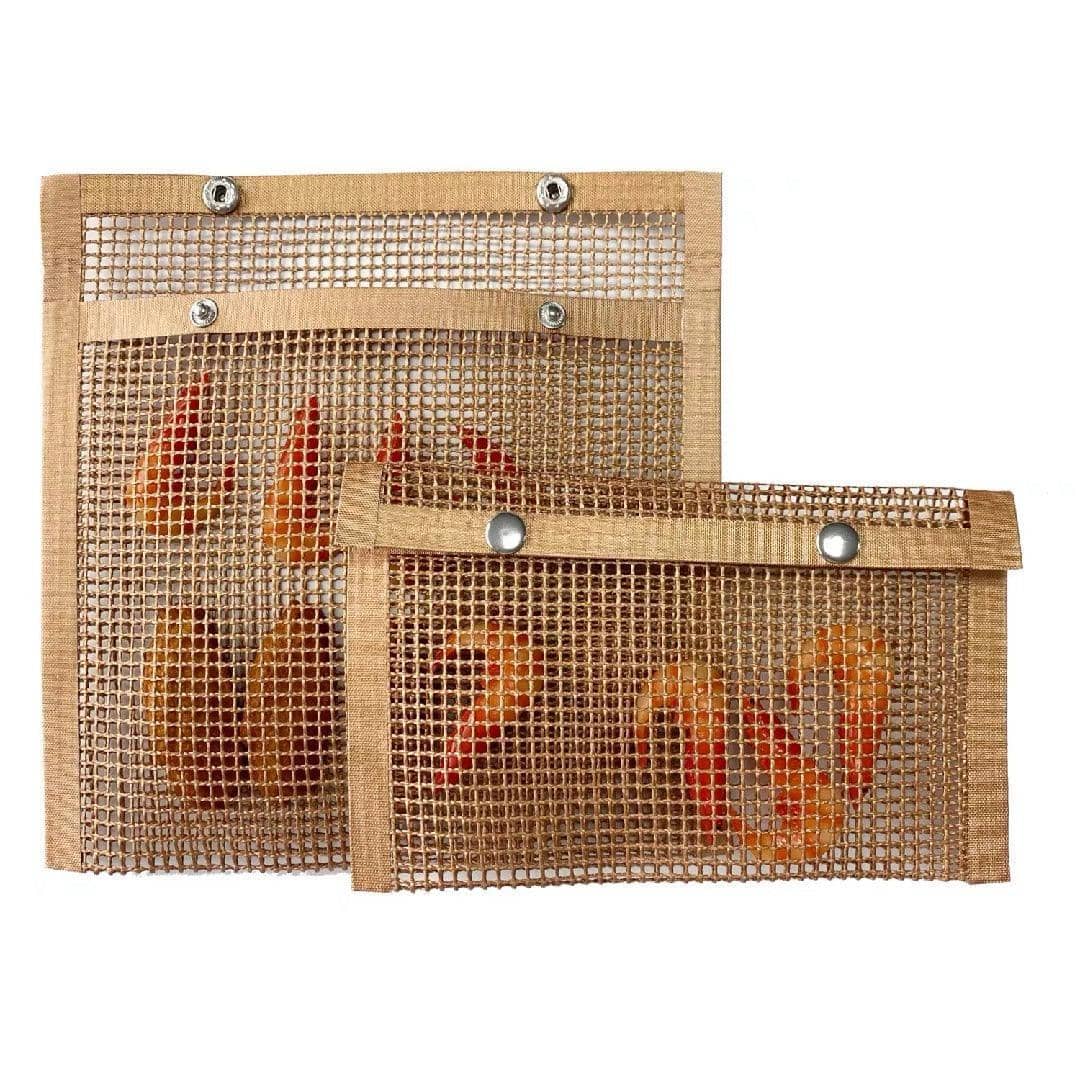 Non-Stick BBQ Mesh Grill Bag, Reusable, 22 x 27 cm - Black - view 4