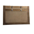 Non-Stick BBQ Mesh Grill Bag, Reusable, 22 x 27 cm - Copper Brown