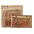 Non-Stick BBQ Mesh Grill Bag, Reusable, 22 x 27 cm - Copper Brown - view 4