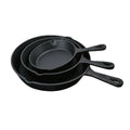 Non Stick Cast Iron Frying Pan Set of 3 - 16cm, 20cm and 26cm Skillet Cookware - view 2