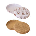 Non-Stick Oil-Proof Baking Paper Trays, 14cm Round - Kraft, Pack of 100 - view 3