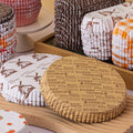Non-Stick Oil-Proof Baking Paper Trays, 14cm Round - Kraft, Pack of 100 - view 5