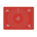 Non-Stick Silicone Baking Mat - 40 x 30 cm, Red Dough Rolling Sheet - view 2