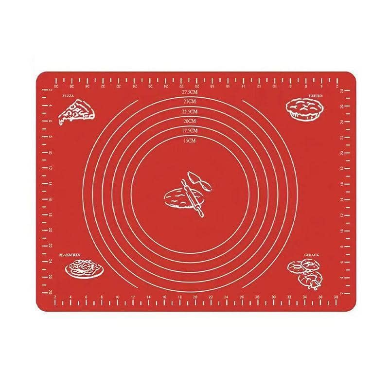 Non-Stick Silicone Baking Mat - 40 x 30 cm, Red Dough Rolling Sheet - view 2
