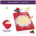 Non-Stick Silicone Baking Mat - 40 x 30 cm, Red Dough Rolling Sheet - view 5