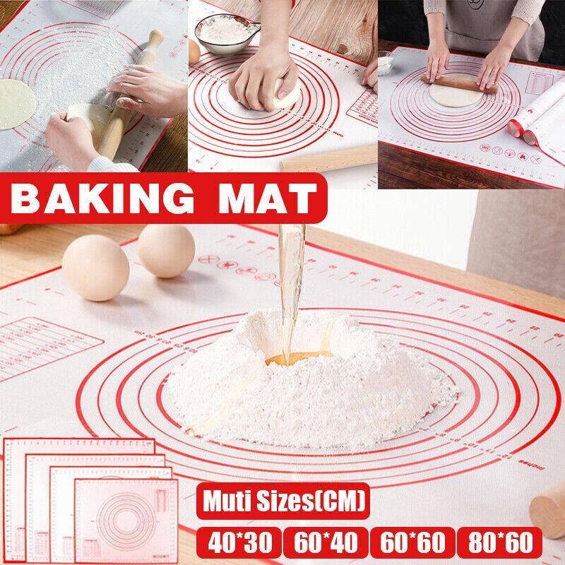 Non-Stick Silicone Baking Mat with Measurements - Red, 40 x 30 cm - view 2