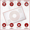 Non-Stick Silicone Baking Mat with Measurements - Red, 40 x 30 cm - view 5