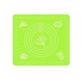 Non-Stick Silicone Dough Rolling Mat - Green, 29 x 26 cm