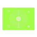 Non-Stick Silicone Dough Rolling Mat - Green, 64 x 45 cm