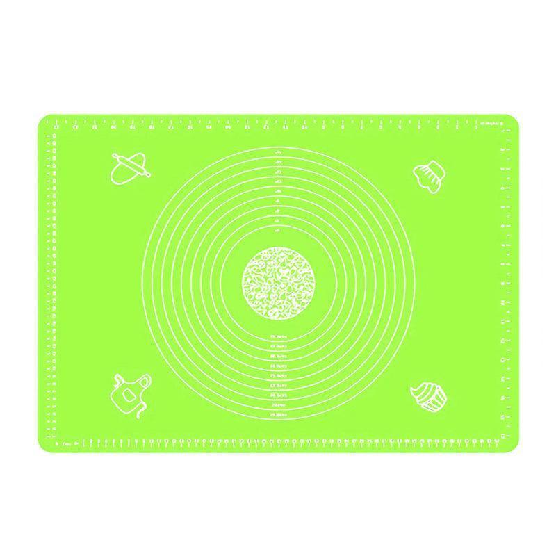 Non-Stick Silicone Dough Rolling Mat - Green, 64 x 45 cm