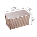 Non-Stick Toast Baking Box with Lid, Carbon Steel - Champagne Gold - view 3