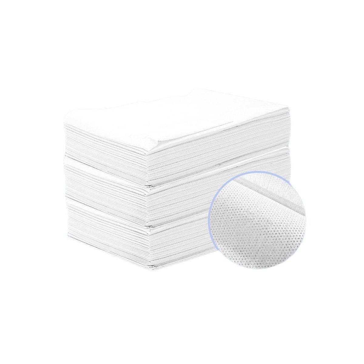 Non-Woven Breathable Bed Sheets for Beauty Salon and Spa, Pack of 100 - White, 80 x 180 cm