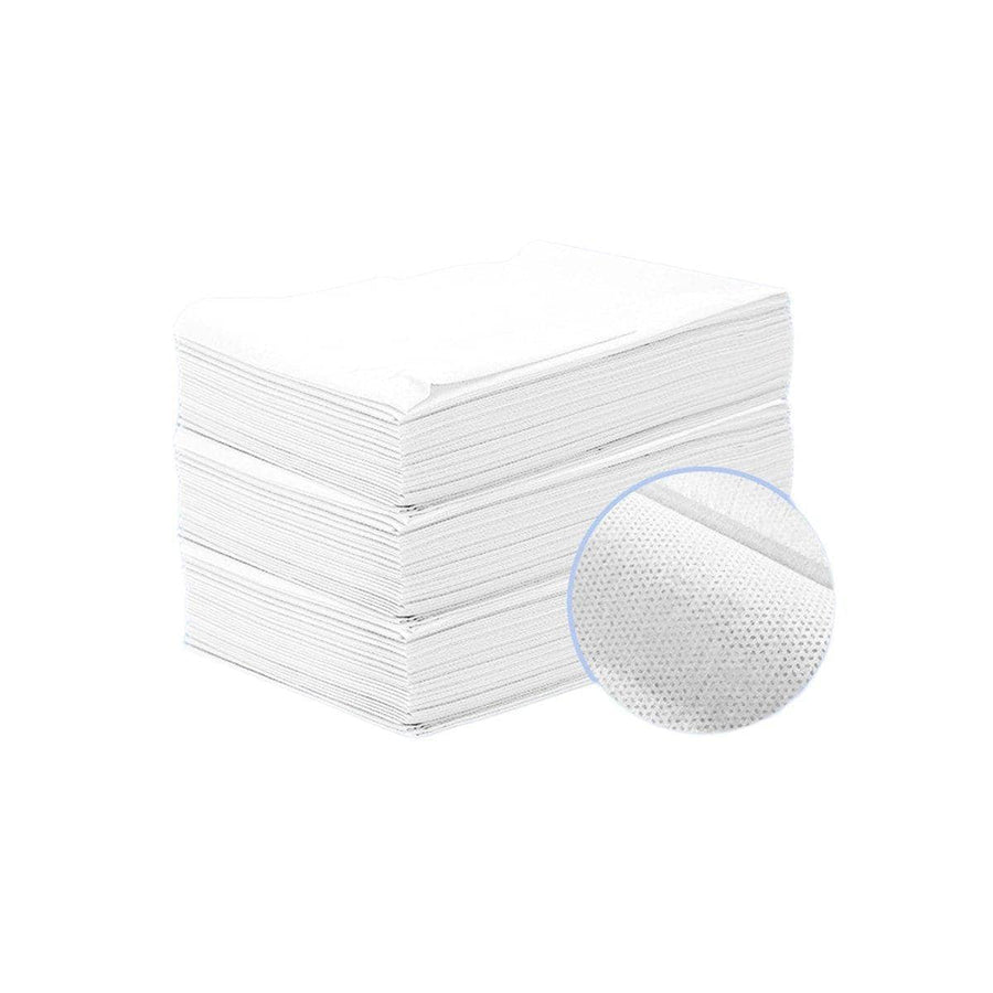 Non-Woven Breathable Bed Sheets for Beauty Salon and Spa, Pack of 100 - White, 80 x 180 cm