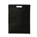 Non-Woven Flat Pocket Shopping Bags, Pack of 100 - Black, 25 x 30 cm - view 2