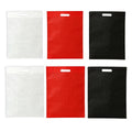 Non-Woven Flat Pocket Shopping Bags, Pack of 100 - White, 25 x 30 cm - view 3