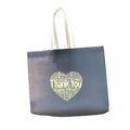 Non-Woven Reusable Tote Bags, Pack of 25 - Thank You Heart, 30 x 40 x 10 cm