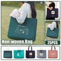 Non-Woven Reusable Tote Bags, Pack of 25 - Thank You Heart, 35 x 45 x 12 cm - view 2