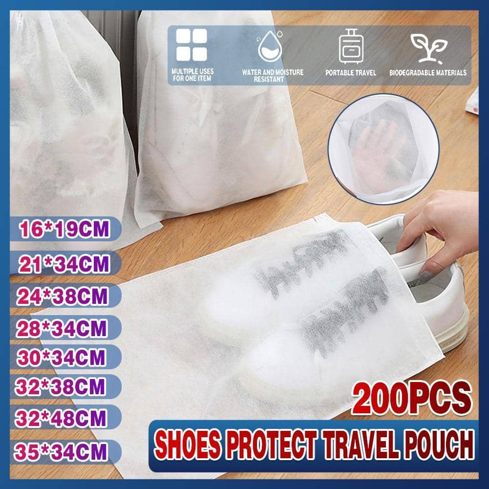 Non-Woven Shoe Dust Bags, Pack of 200 - 16 x 19 cm - view 2
