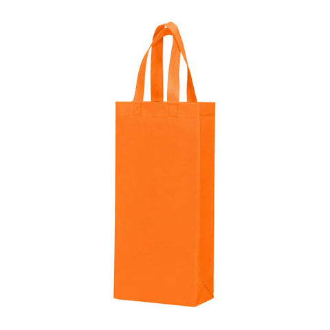 Non-Woven Single Bottle Gift Bags, Pack of 25 - Orange