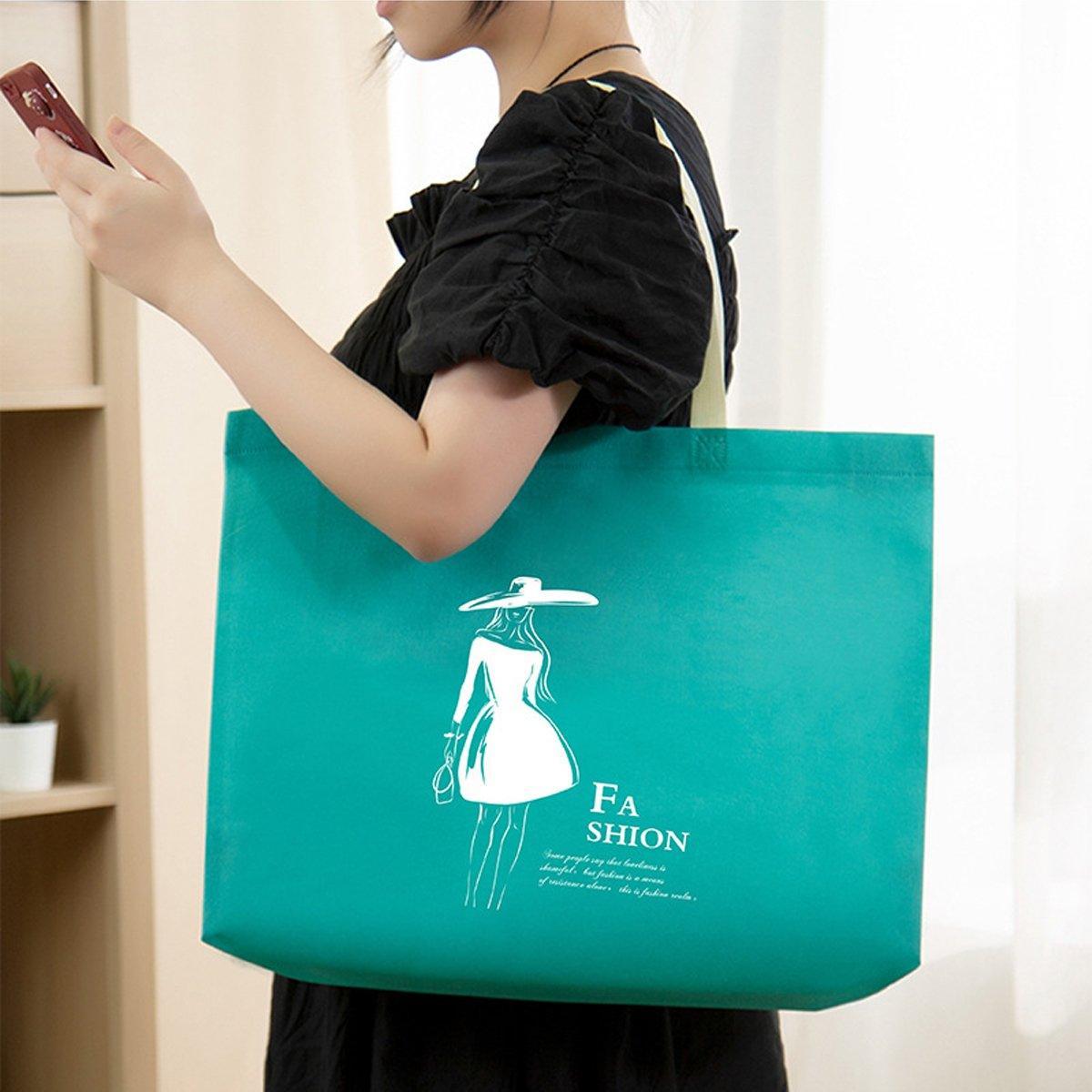 Non-Woven Tote Bags Reusable 25 Pack - Smile 30 x 40 x 10cm - view 9