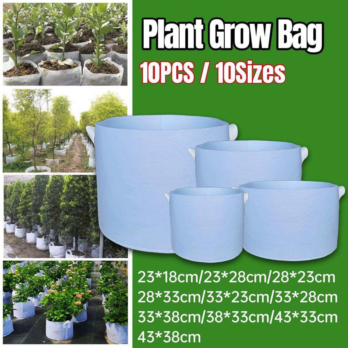 Non-Woven Tree Planting Bags - 38 x 33 cm, Pack of 10 - view 2