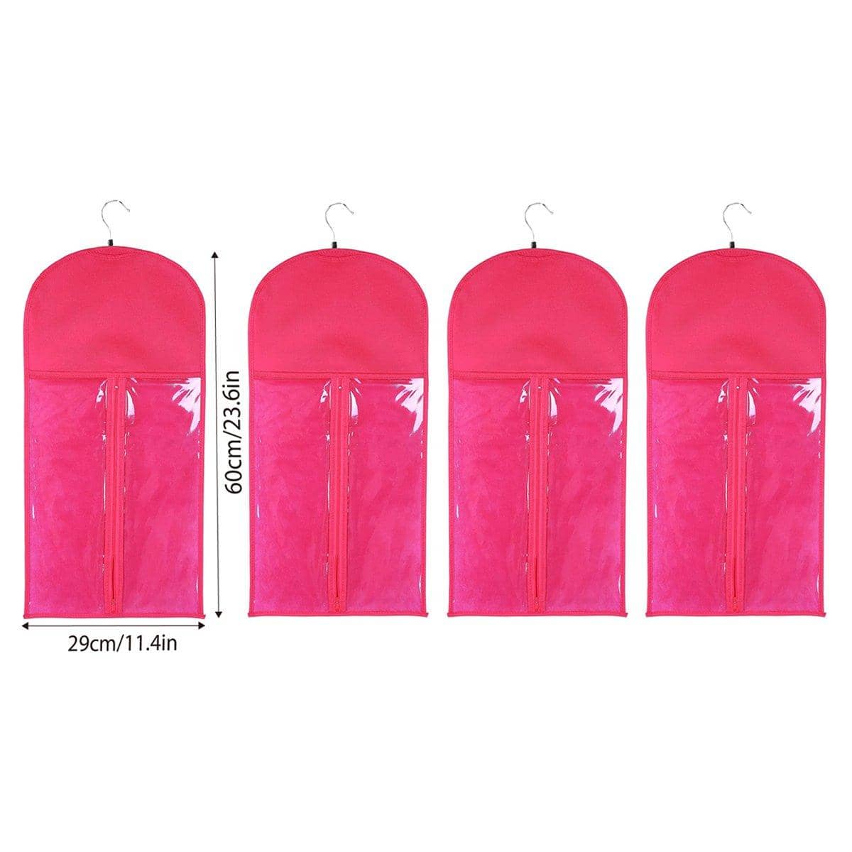 Non-Woven Wig Dust Bag with Clear Window for Hair Extensions, Pack of 4 - view 3