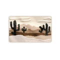Nonslip Absorbent Bath Mat, Desert Design - 80 x 50cm, Multicolour