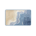 Nonslip Absorbent Bath Mat, Sea Design - 80 x 50cm, Multicolour