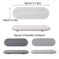Nordic Diatomaceous Earth Bathroom Sink Drying Mat Tray, 30 x 10 cm - Dark Grey - view 4