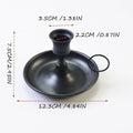 Nordic Iron Candle Holder Set - Matte Black, 2 Pack - view 3