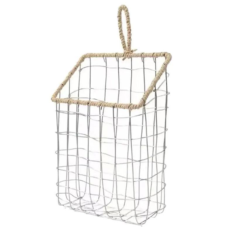 Nordic Wire Woven Storage Basket - Large (20.1 x 7.9 x 26.9 cm)