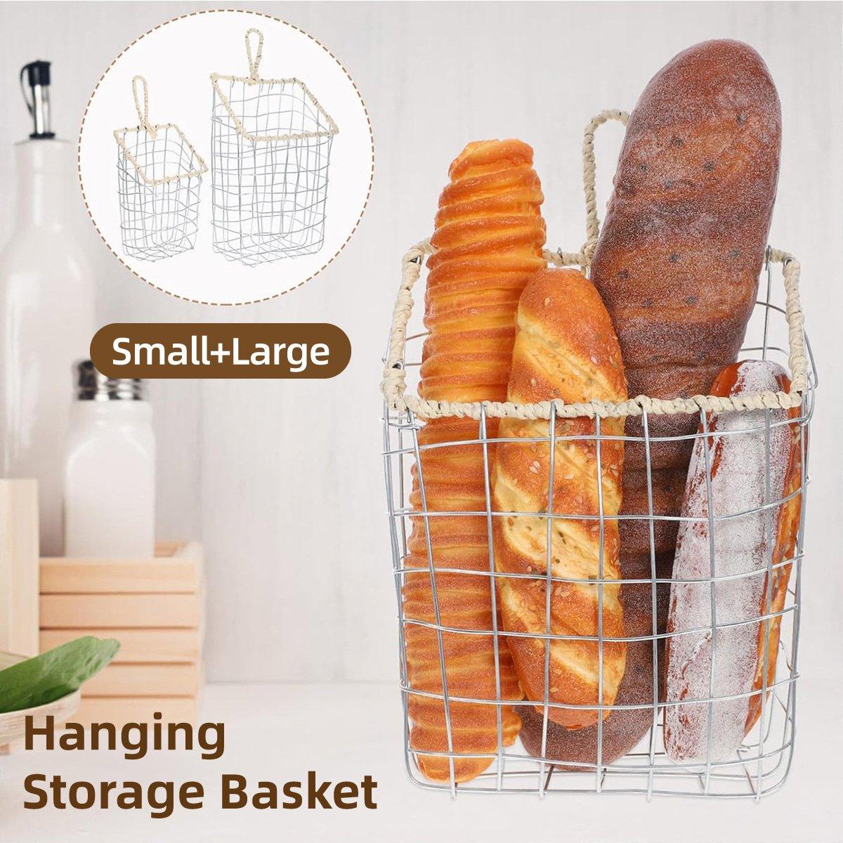 Nordic Wire Woven Storage Basket - Large (20.1 x 7.9 x 26.9 cm) - view 2