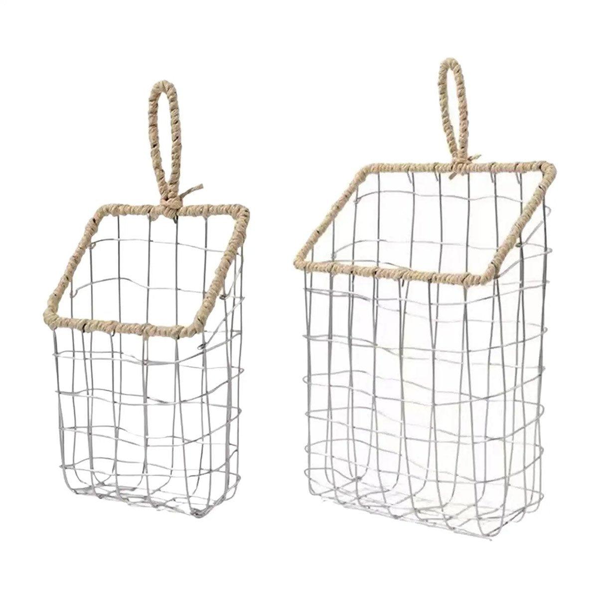 Nordic Wire Woven Storage Basket - Large (20.1 x 7.9 x 26.9 cm) - view 3
