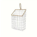 Nordic Wire Woven Storage Basket - Small (11.9 x 6.1 x 19.1 cm)