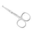 Nose Hair Scissors, Stainless Steel Round Tip Trimmer - Silver - view 2