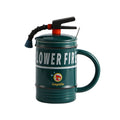 Novelty Fire Extinguisher Ceramic Mug with Lid and Spoon - Green