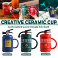 Novelty Fire Extinguisher Ceramic Mug with Lid and Spoon - Green - view 2