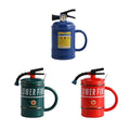 Novelty Fire Extinguisher Ceramic Mug with Lid and Spoon - Green - view 3