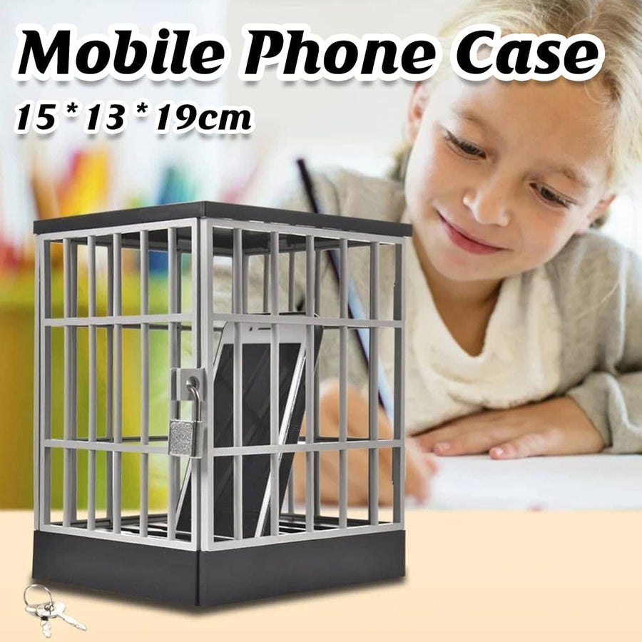 Novelty Phone Storage Cage with Padlock and 2 Keys