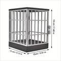Novelty Phone Storage Cage with Padlock and 2 Keys - view 3