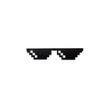 Novelty Pixel Sunglasses - Small Frame, One Row