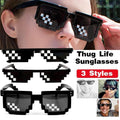 Novelty Pixel Sunglasses - Small Frame, One Row - view 2