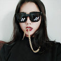 Novelty Pixel Sunglasses - Small Frame, Two Rows - view 5