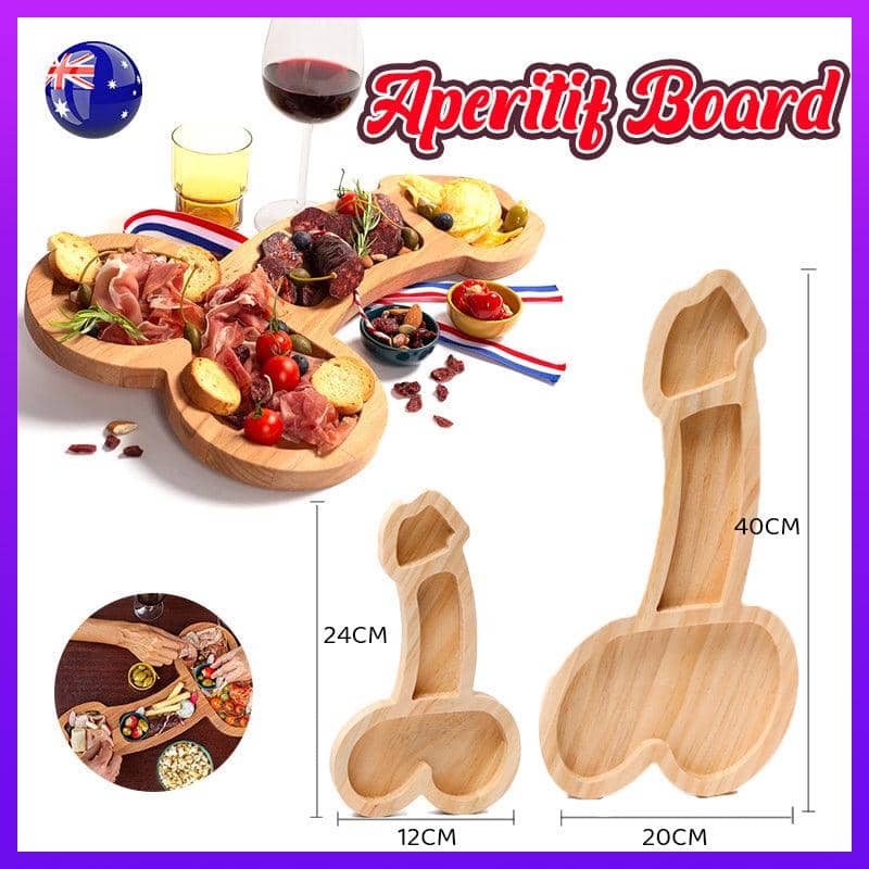 Novelty Wooden Cheese Board Platter - Large (40 cm) - view 2