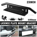 Number Plate Mount Bracket for LED Light Bar - 600 mm, Black