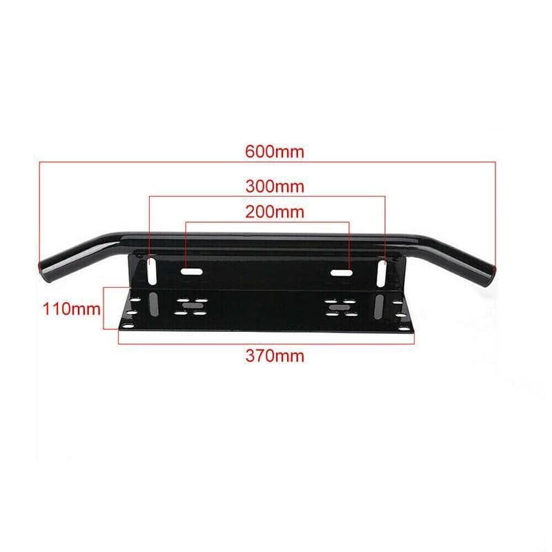 Number Plate Mount Bracket for LED Light Bar - 600 mm, Black - view 3